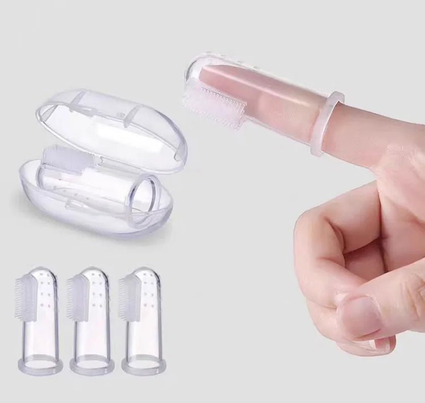 Pet Finger Toothbrush – Soft Tartar Remover for Dogs & Cats