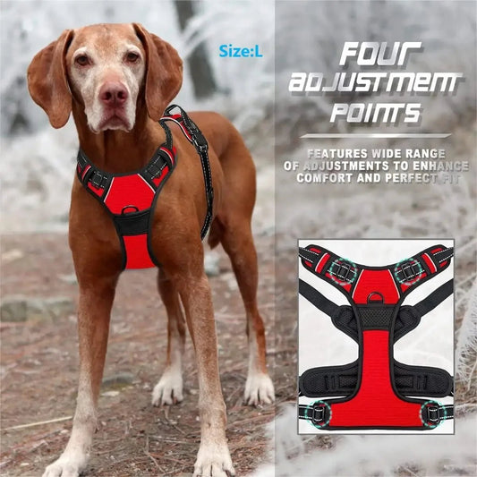 Comfortable Leather Dog Harness – Adjustable Vest for Small and Medium Dogs - The Best For Pets