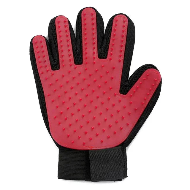 Silicone Pet Grooming Glove – Hair Remover & Bath Brush for Dogs & Cats