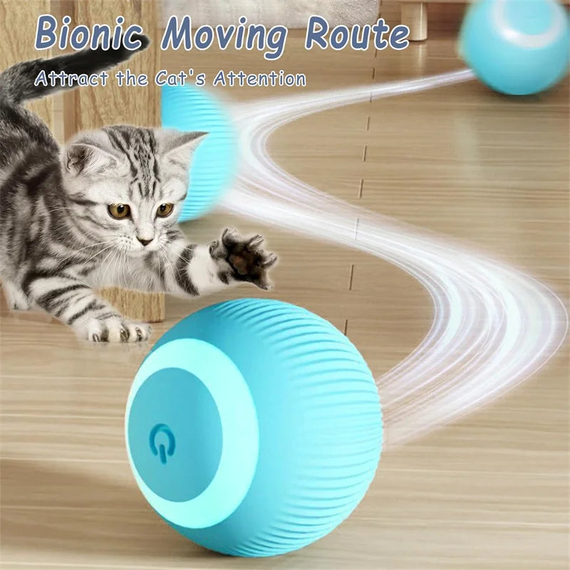 Smart Interactive Pet Toy Ball – USB Automatic Bouncing for Dogs & Cats