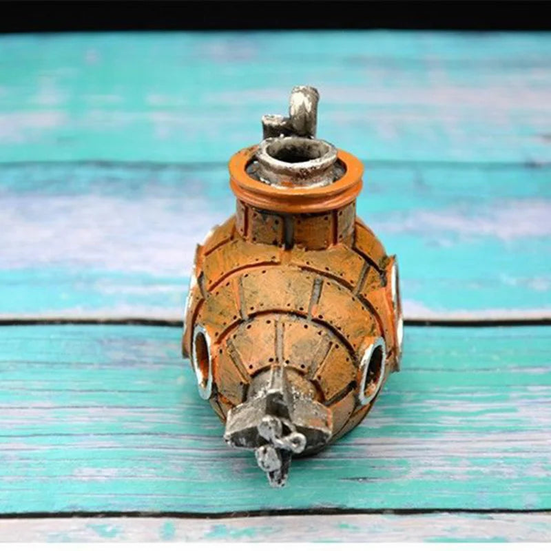 Resin Submarine Cave – Fish & Shrimp Shelter Aquarium Decoration