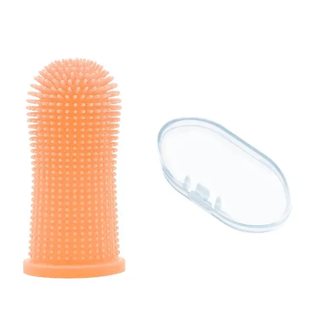 Pet Finger Toothbrush – Soft, Nontoxic Dental Cleaner for Dogs & Cats