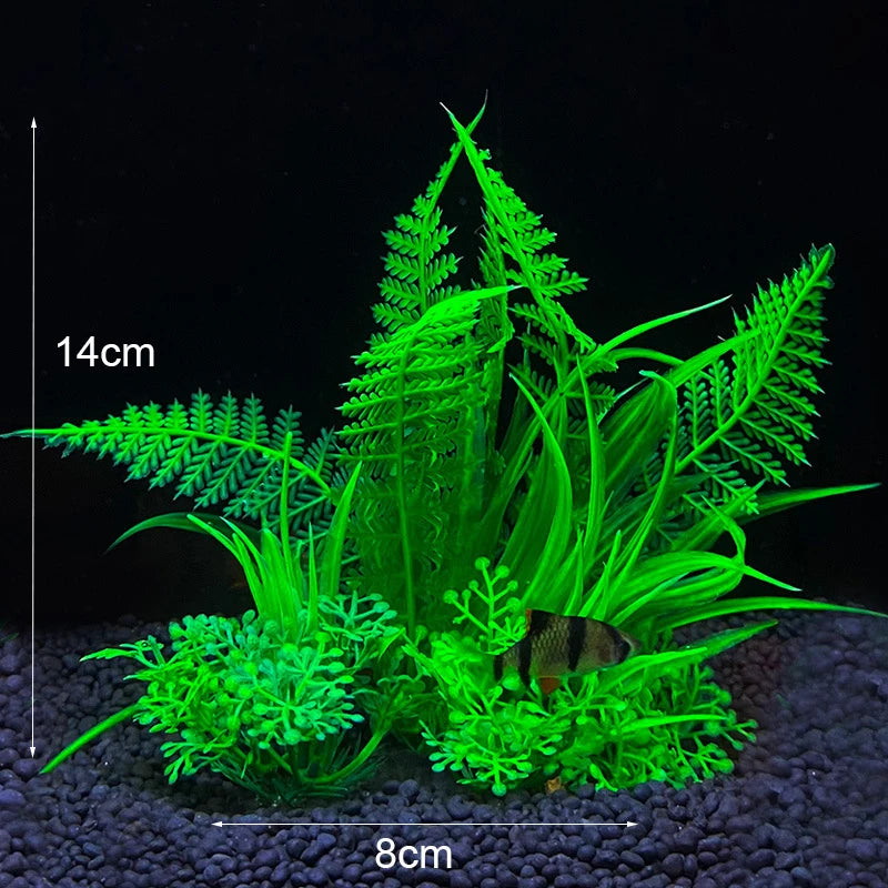 Artificial Aquarium Decoration Plant Plastic Water Grass