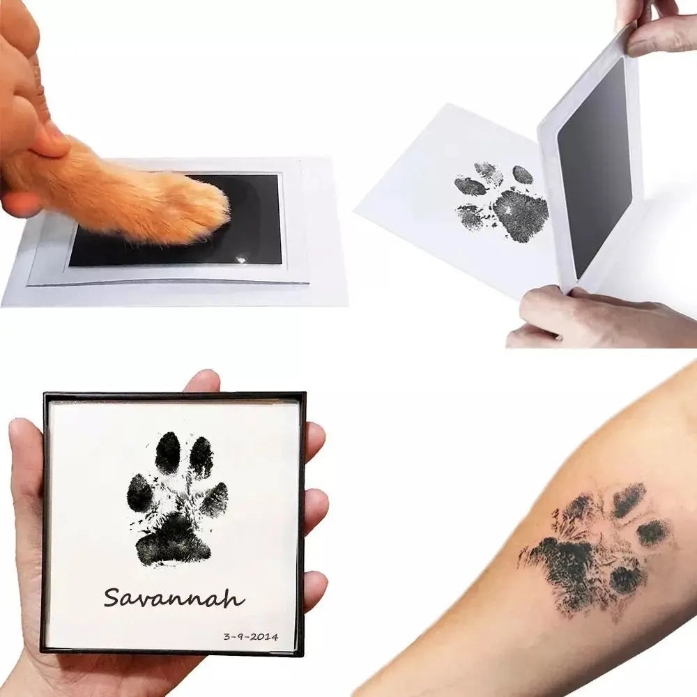 Paw Print Ink Pad Kit – Safe, Non-Toxic Inkless Pad for Pet & Baby Keepsake Prints