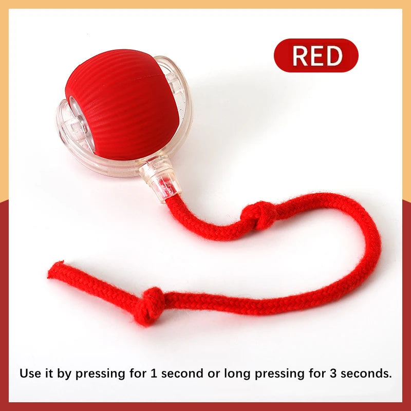 Smart Interactive Pet Toy Ball – USB Automatic Bouncing for Dogs & Cats