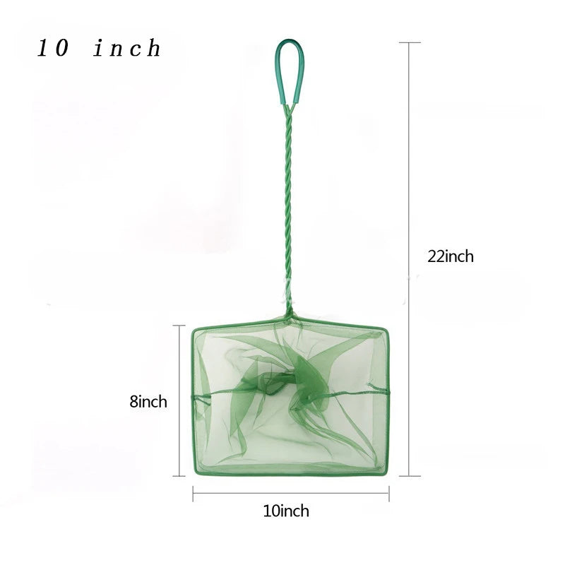Fish Net Long Handle – Square Aquarium Landing & Cleaning Tool