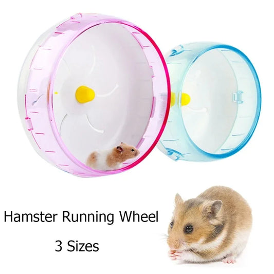 Silent Hamster Running Wheel – Transparent Jogging Disc for Small Pets