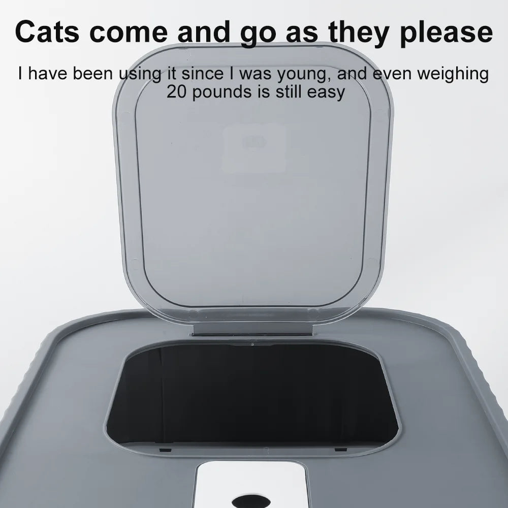 XL Enclosed Cat Litter Box – Drawer-Style, Self-Cleaning & Splash-Proof Pet Toilet