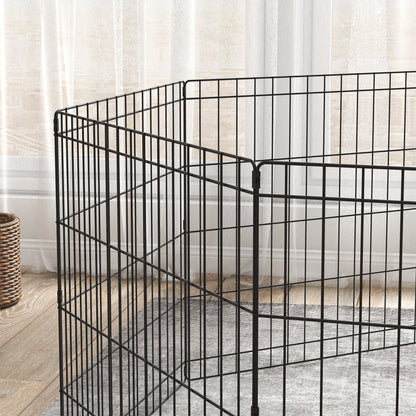 Secure Playpen 24" - Eight - Panel Metal Fence For Dogs & Small Pets - The Best For Pets