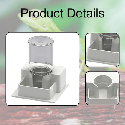 Automatic Reptile Water Dispenser – Bottle Dish for Lizards, Turtles & Amphibians