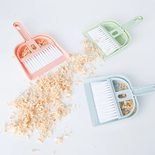 Pet Dustpan & Broom Set – Waste Cleaning Set for Hamsters, Rabbits & Guinea Pigs