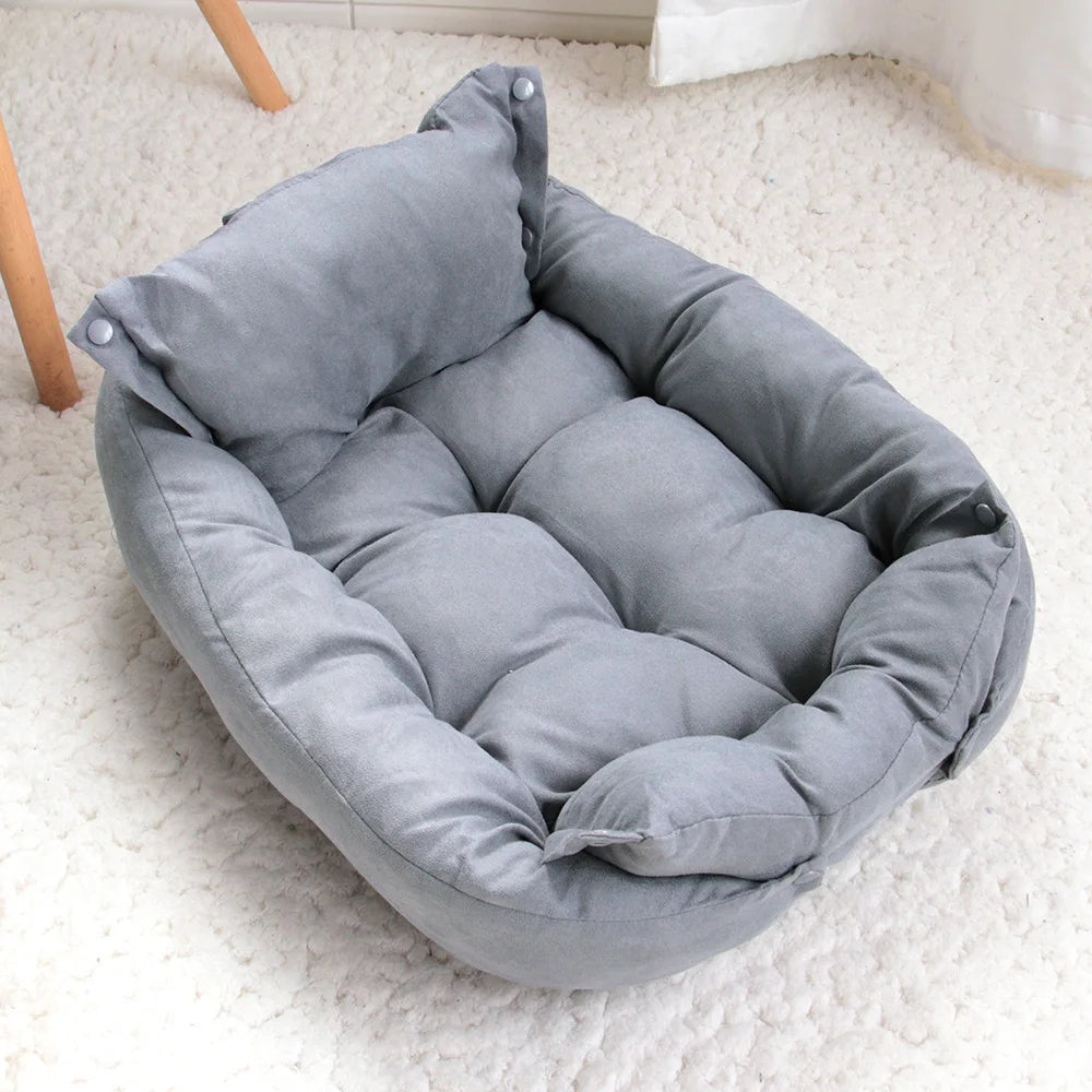 3-in-1 Dog Bed Mat - Multifunction Warm Pet Sofa Cushion for Dogs & Cats