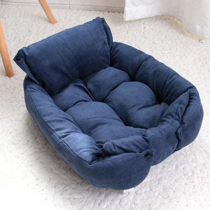 3-in-1 Dog Bed Mat - Multifunction Warm Pet Sofa Cushion for Dogs & Cats