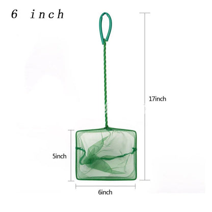 Fish Net Long Handle – Square Aquarium Landing & Cleaning Tool