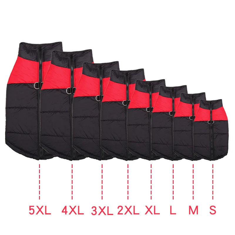 Winter Dog Coat - Waterproof Warm Vest for Small, Medium & Large Dogs