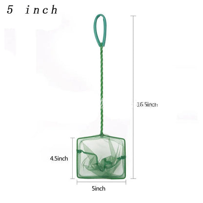 Fish Net Long Handle – Square Aquarium Landing & Cleaning Tool