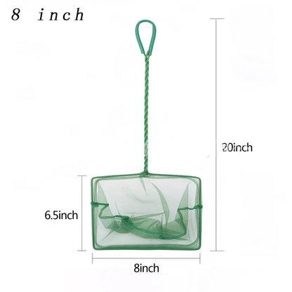 Fish Net Long Handle – Square Aquarium Landing & Cleaning Tool
