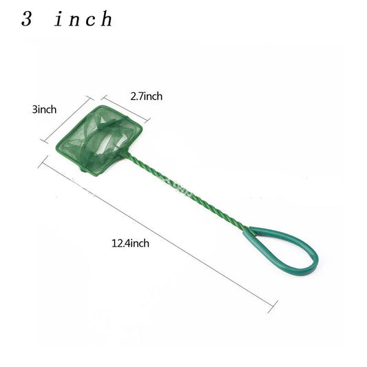 Fish Net Long Handle – Square Aquarium Landing & Cleaning Tool