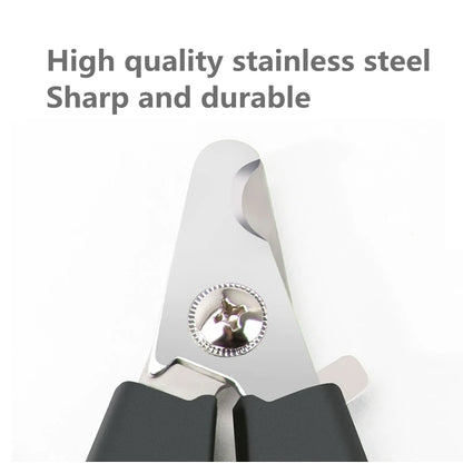 Professional Pet Nail Clipper – Safety Guard & Stainless Steel Blades