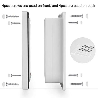 Cat & Dog Flap Door - 4-Way Security Lock Pet Door in ABS Plastic