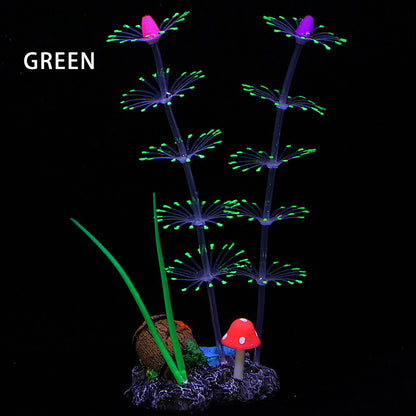 Fluorescent Silicone Aquatic Plants