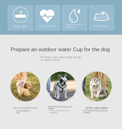 Portable Pet Food & Water Bottle – Food Grade Travel Cup with Food Dispenser for Dogs & Cats