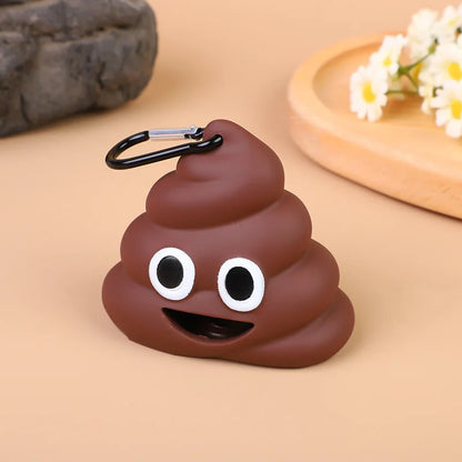 Portable Dog Poop Bag Holder - Cartoon Waste Dispenser for Dogs & Cats