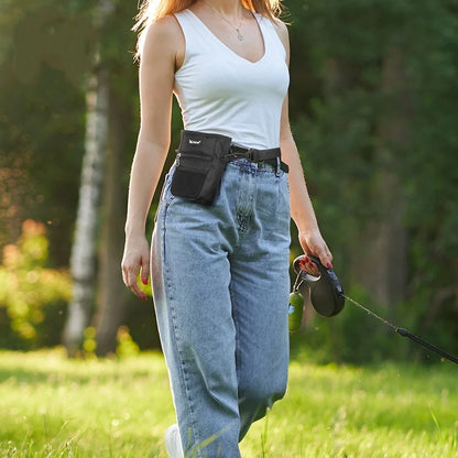 Dog Training Treat Bag - Portable Waist Pouch with Large Capacity for Outdoor Training