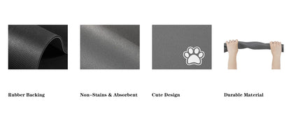 Absorbent Pet Feeding Mat – Quick-Dry Place mat for Food & Water | Easy-to-Clean Non-Slip Mat for Messy Eaters