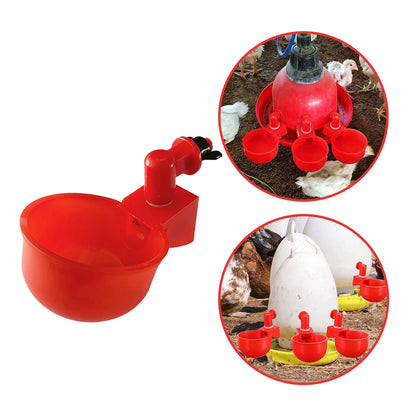 Automatic Chicken Drinking Cups Poultry Waterer for Hens Ducks and Quail