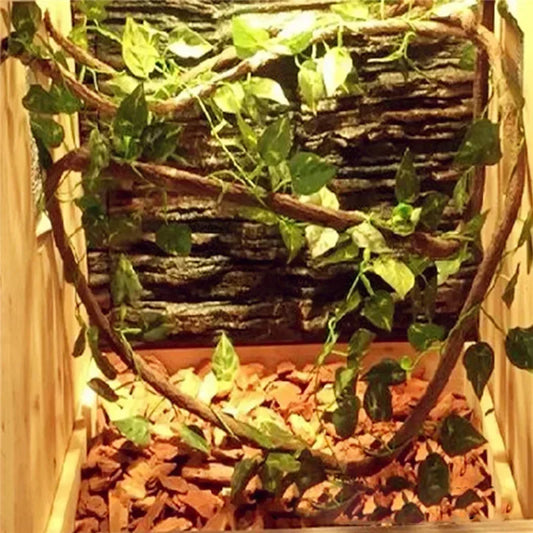 Flexible Rattan Vines – Bendable Jungle Branches for Reptile Terrarium Decor