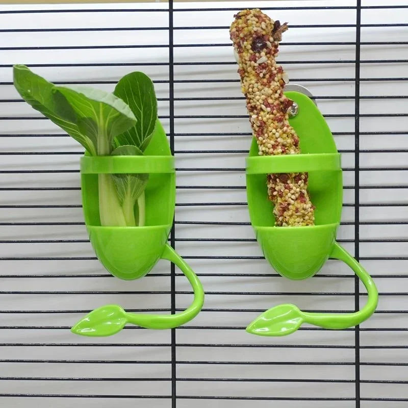 Bird Cuttlebone Holder 11cm - Cage Feeding Holder for Vegetables & Fruits