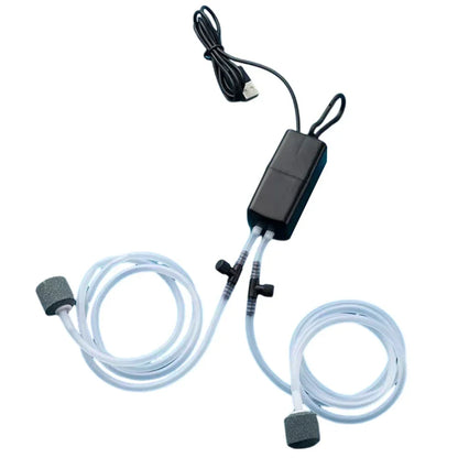 USB Air Pump Kit – Silent Oxygen Pump with Air Stone for Aquarium