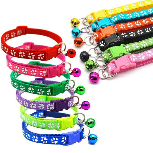 Cat Collar with Bell - Adjustable Safety Collar for Cats & Small Dogs - The Best For Pets