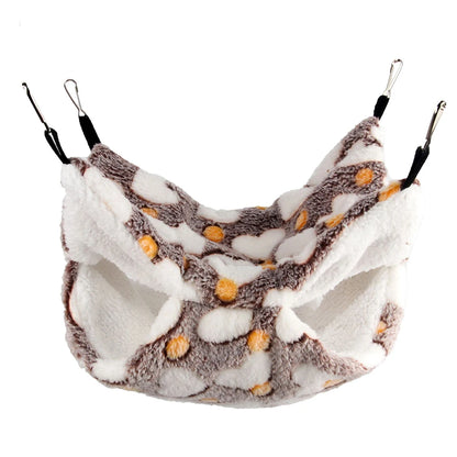 1PC Warm Double-Layer Pet Hammock – Hanging Sleeping Bag for Guinea Pigs & Hamsters