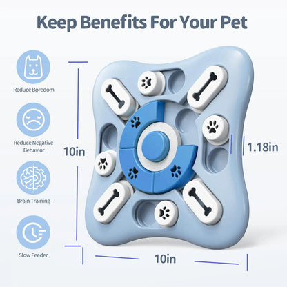 Slow Feeder Dog Toy – Interactive Food Dispenser for Cats & Dogs, Non-Slip Toy