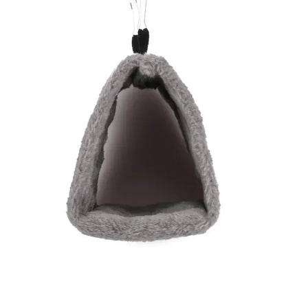 Bird Hammock Hut - Warm Plush Hanging Nest for Parrots & Small Birds