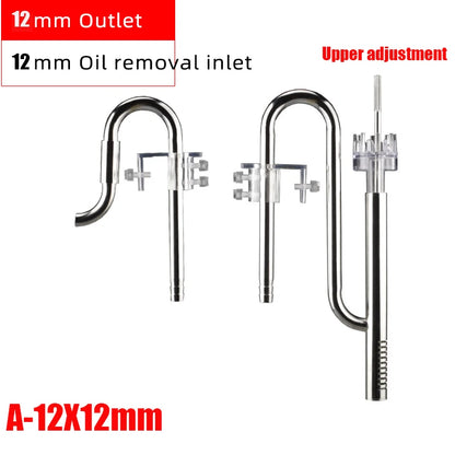 Aquarium Filter Stainless Steel External Filter Accessories Inlet and Outlet Water Remove Oil Film Lily Tube Aquarium filter