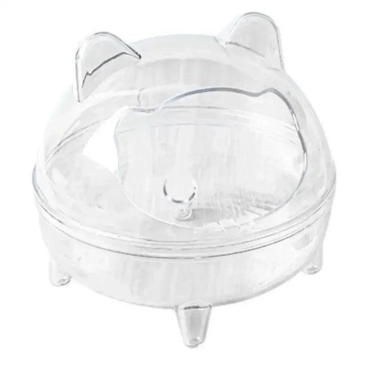 Transparent Hamster Bathhouse – Toilet & Bathroom for Hamsters & Guinea Pigs