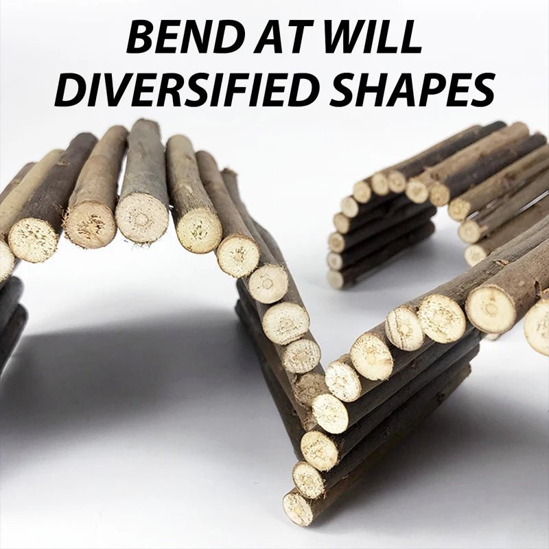 Willow Branch Chew Toy - Natural Climbing Ladder & Bridge for Small Pets - The Best For Pets