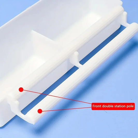 Bird Feeding Trough - Double Grid Stand Feeder for Parrots