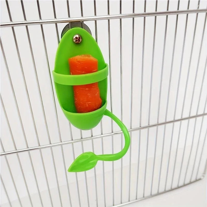 Bird Cuttlebone Holder 11cm - Cage Feeding Holder for Vegetables & Fruits