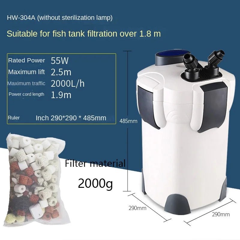 SunSun External Canister Filter System – Multi - Stage Aquarium Filtration for 100–500L Tanks (Multiple Sizes Available) - The Best For Pets