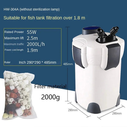SunSun External Canister Filter System – Multi - Stage Aquarium Filtration for 100–500L Tanks (Multiple Sizes Available) - The Best For Pets