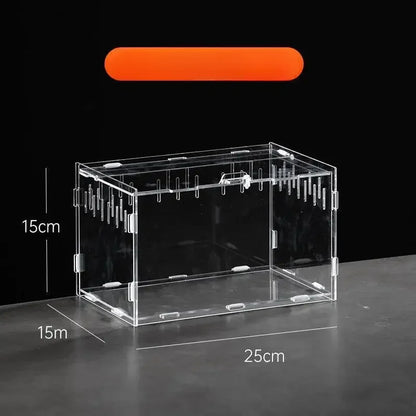 Acrylic Reptile Terrarium – Nano Breeding Box for Spider, Scorpion & Lizards