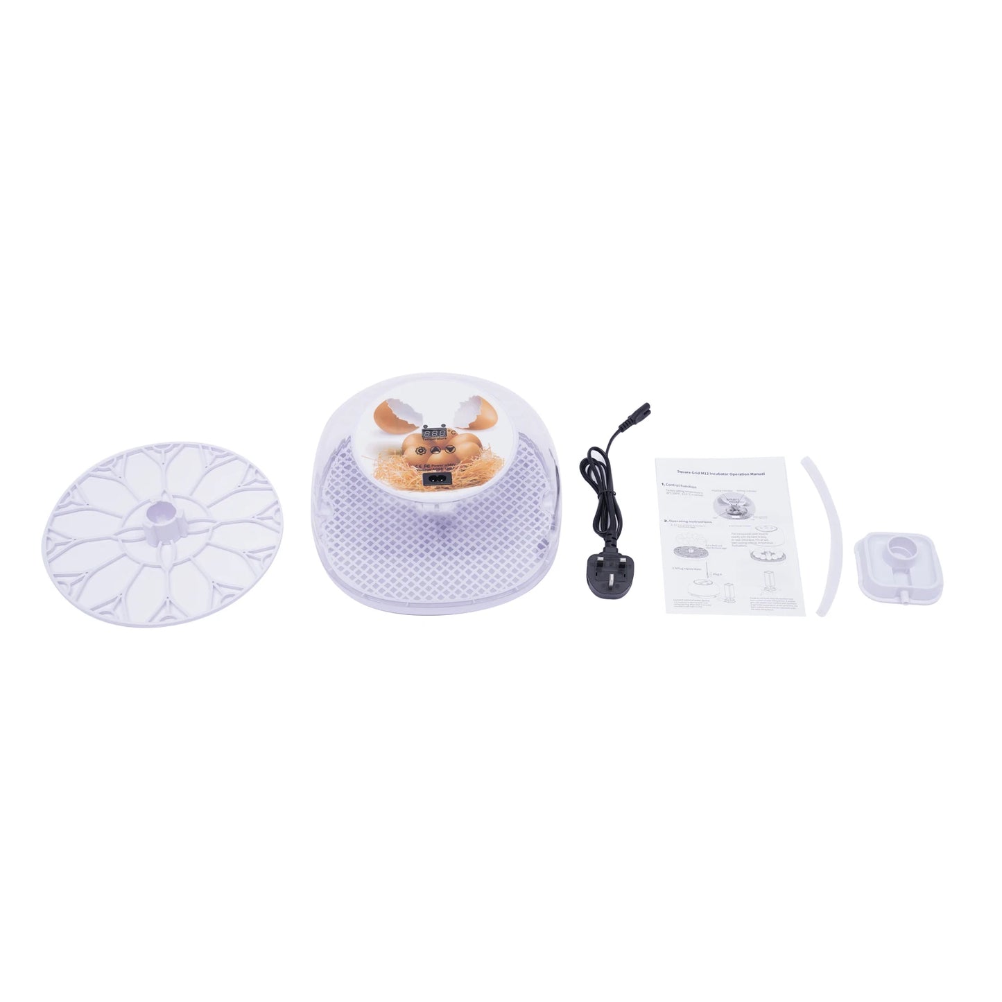 Automatic Egg Incubator 12 Egg with Temperature and Humidity Control