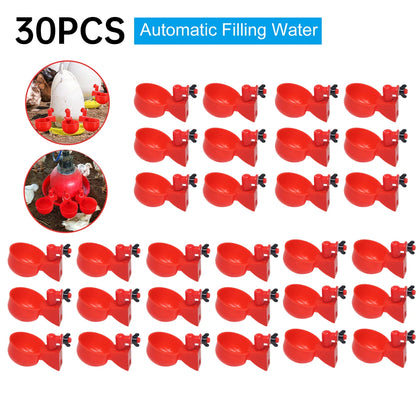 Automatic Chicken Drinking Cups Poultry Waterer for Hens Ducks and Quail