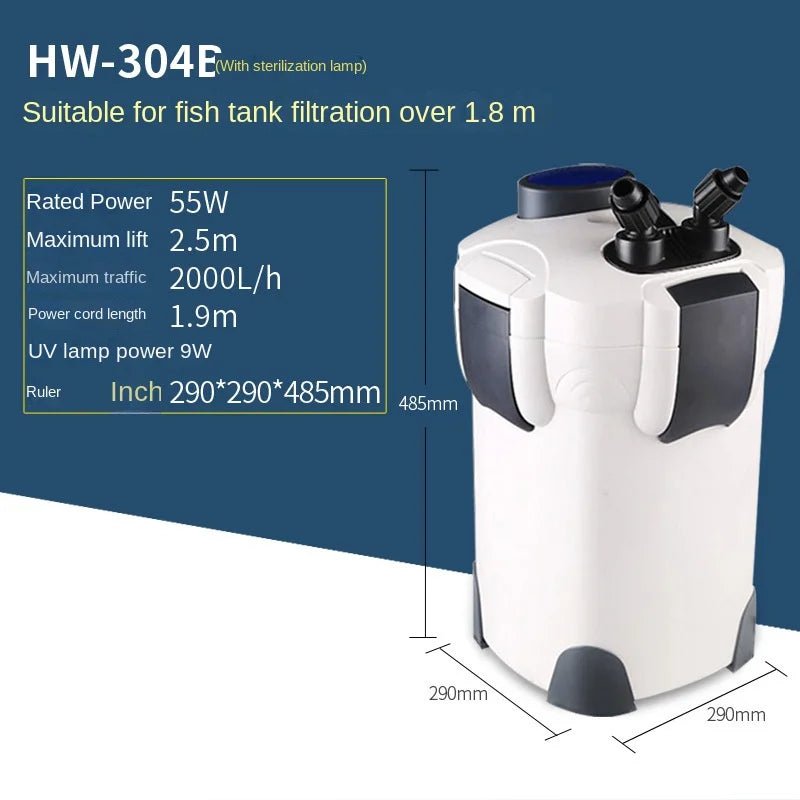 SunSun External Canister Filter System – Multi - Stage Aquarium Filtration for 100–500L Tanks (Multiple Sizes Available) - The Best For Pets