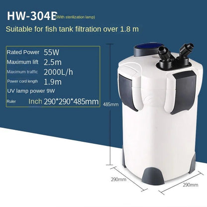 SunSun External Canister Filter System – Multi - Stage Aquarium Filtration for 100–500L Tanks (Multiple Sizes Available) - The Best For Pets
