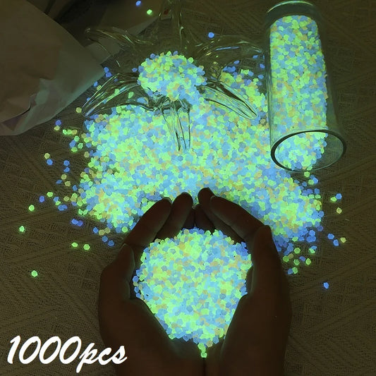 1000pcs Glow Sand – Luminous Pebbles for Aquariums